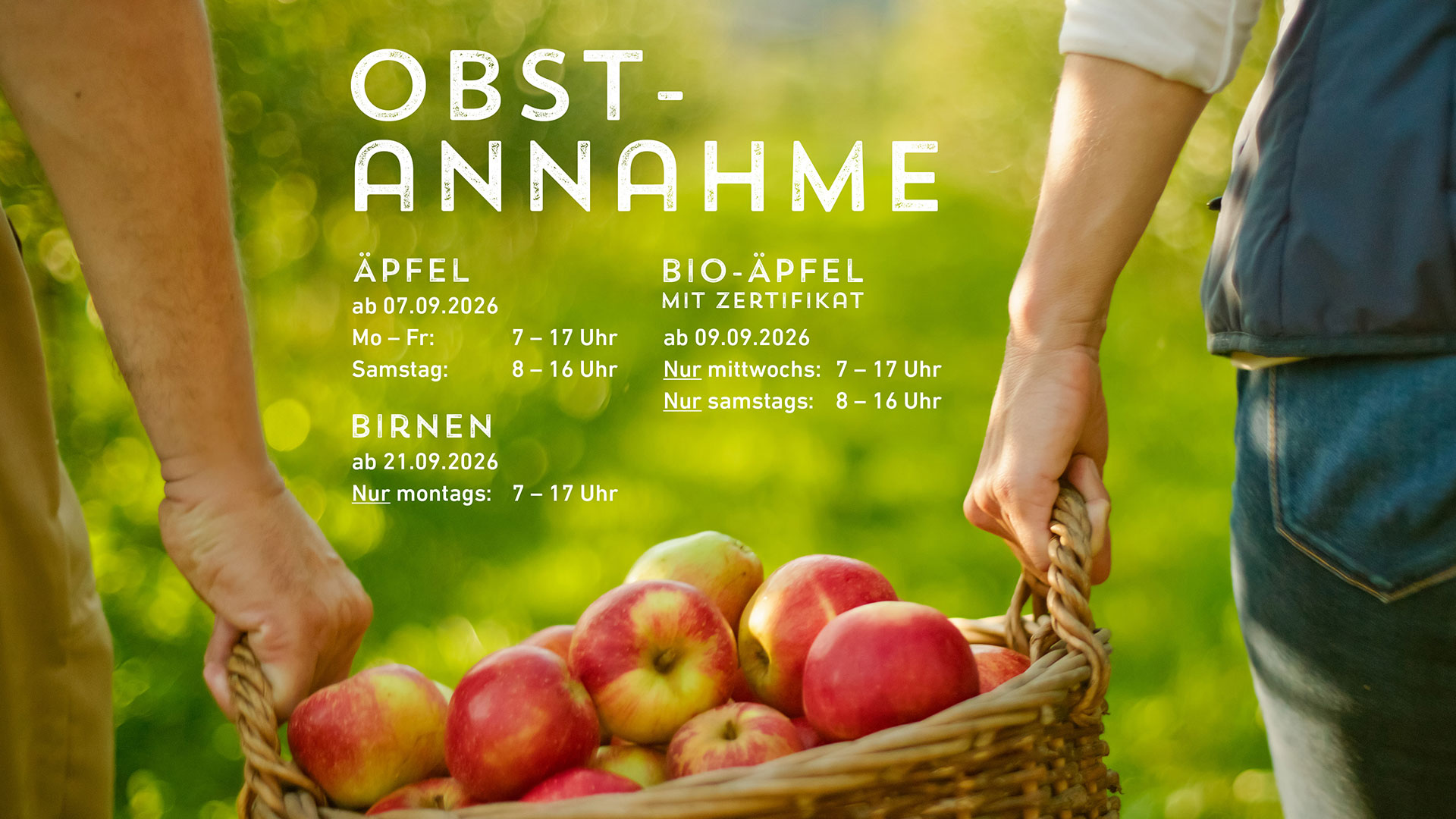 Obstannahme 2026